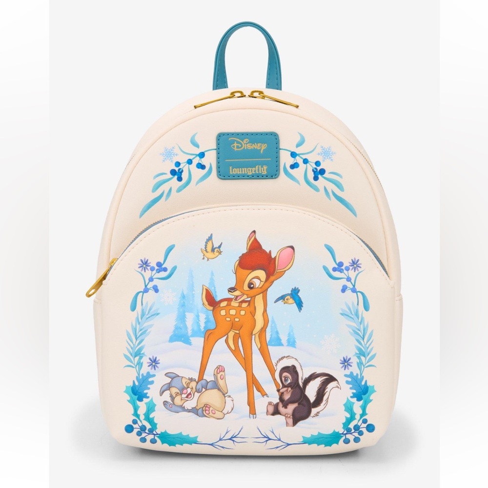 Loungefly Disney Bambi Snow Friends Mini Backpack – Winter Edition Collectible